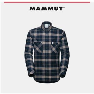 Mammut Alvra Long Sleeve Flannel NWT Marine-Titanium Medium